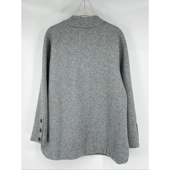 Soft Surroundings Brooke Herringbone Gold Button Mock Nk Tunic Women Size Large - Picture 2 of 8